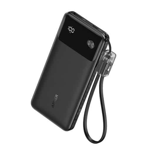 ANKER POWER BANK (10K, 22.5W) | POCKET-SIZED POWER BOOST | BLACK